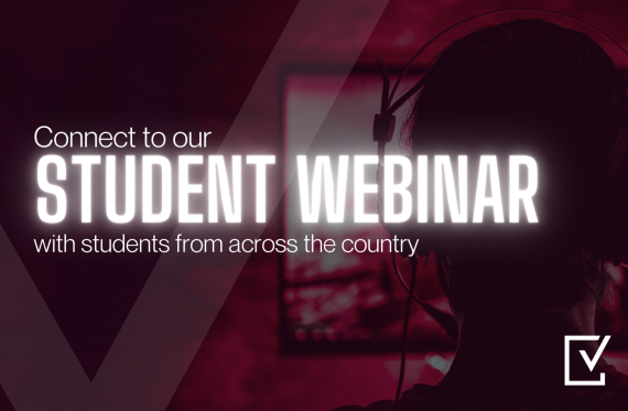connect to our student webinar with students from across the country