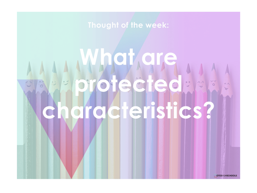 What are protected characteristics?