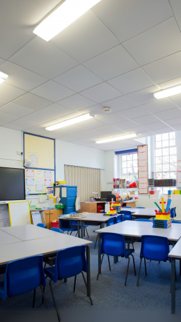 A classroom in a primary school