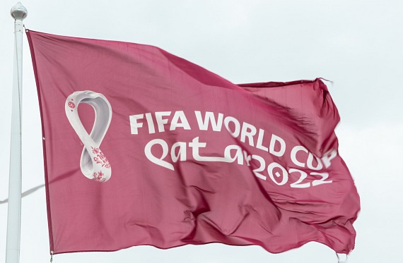 Flag of the Qatar World Cup 2022