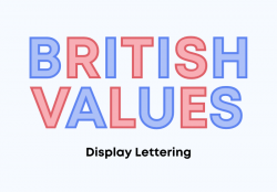 British values lettering