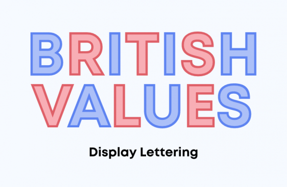 BRITISH VALUES DISPLAY LETTERING