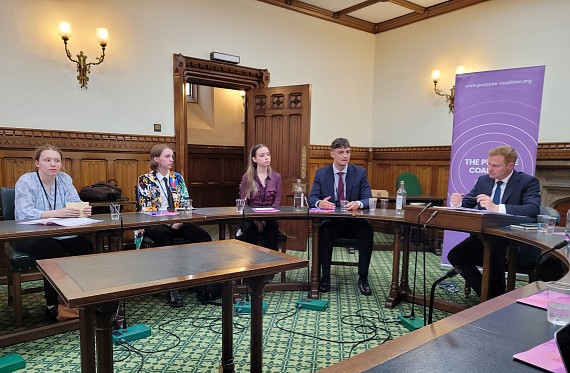 VotesforSchools pupils at parliament