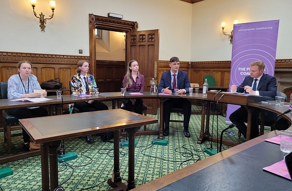 VfS pupils speaking at parliament